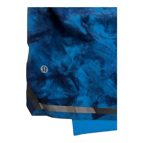Lululemon Mens Surge Short Lined 6 in Tie Dye River Blue Classic Navy size XL - Picture 3 of 5